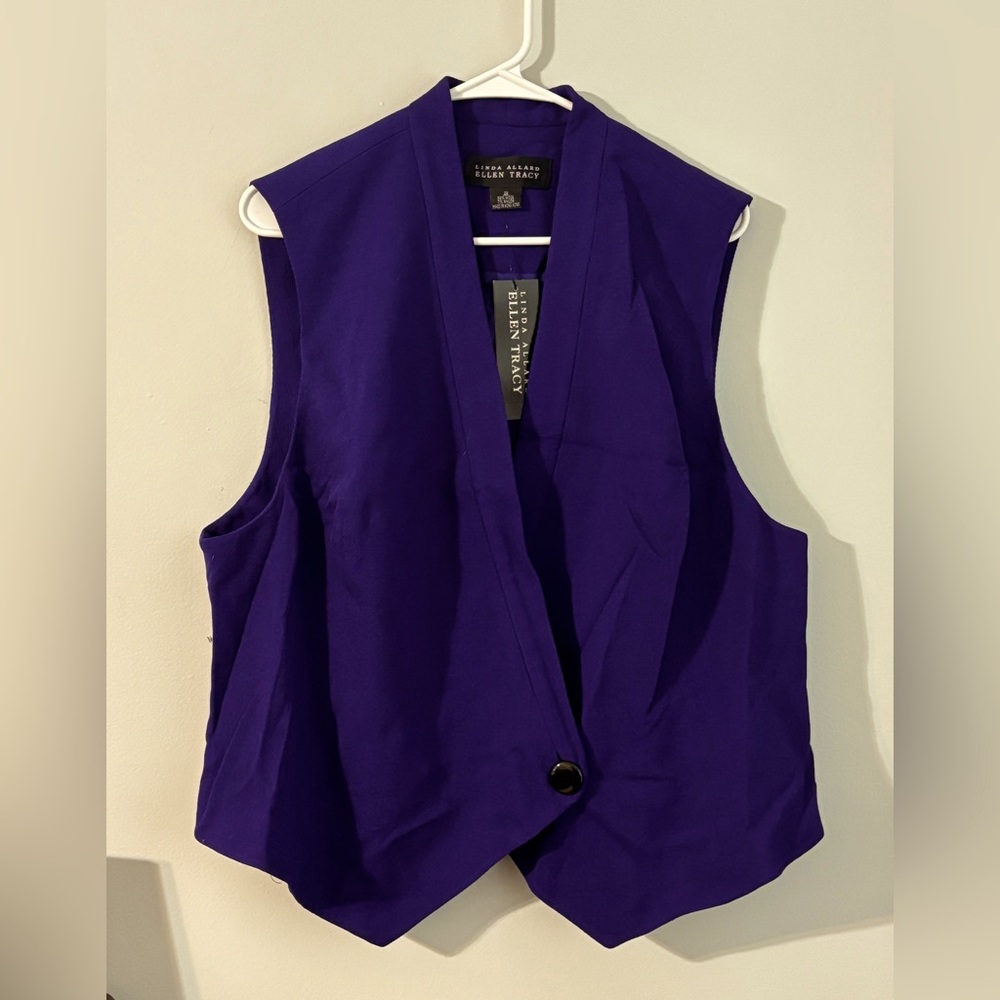 Ellen Tracy Deep Purple Vest